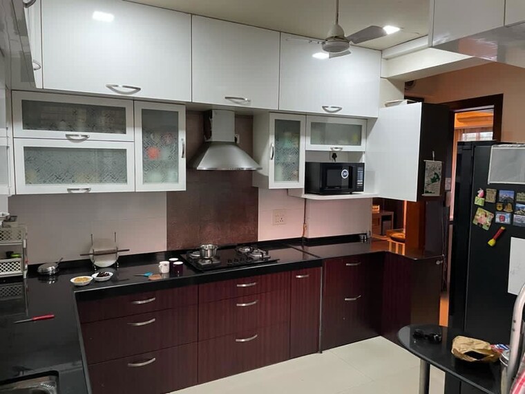 Kitchen, cbd belapur sector 15 3 Bedroom 1850 Sq.Ft. Apartment In Cbd Belapur Sector 15 Navi Mumbai 10056424