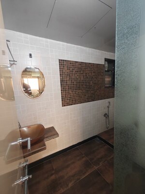 Bathroom in 3 BHK Apartment at Beverly Park, Nerul – for Rent
