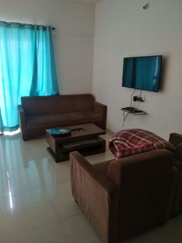 Living Room in 2 BHK Apartment at Gera Park View, Kharadi – for Rent