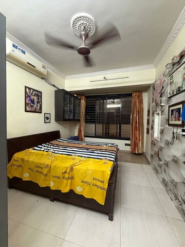Bedroom in 3 BHK Apartment at Nageshwar Dham Chs, Seawoods – for Rent