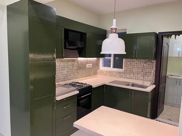 Kitchen in 3 BHK Apartment at SJR Primecorp Blue Waters, Off Sarjapur Road – for Rent