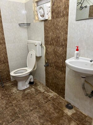 Bathroom in 3 BHK Apartment at Crown Whistling Woods, Kokapet – for Rent