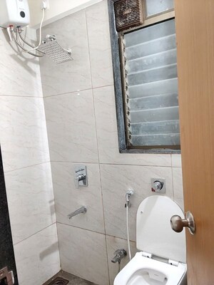 Bathroom in 2 BHK Apartment at Chandak 34 Park Estate, Goregaon West – for Rent