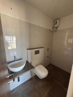 Bathroom in 2 BHK Apartment at Shapoorji Pallonji BKC 28, Bandra East – for Rent