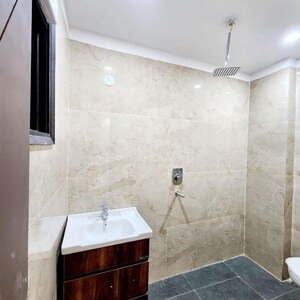 Bathroom in 3 BHK Builder Floor at Chattarpur – for Rent