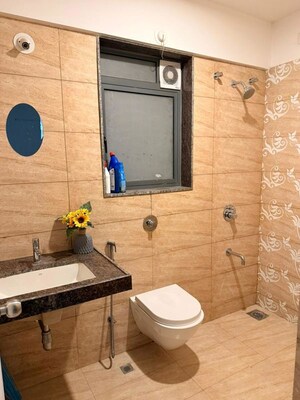 Bathroom in 2 BHK Apartment at Amanora Gold Towers, Hadapsar – for Rent