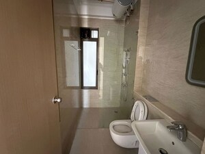 Bathroom in 3 BHK Apartment at Adani Ten BKC, Bandra East – for Rent
