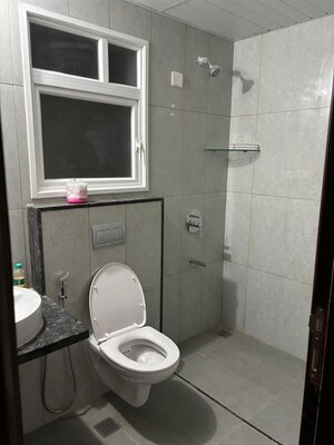 Bathroom in 2 BHK Apartment at Godrej Aqua, International Airport Road – for Rent