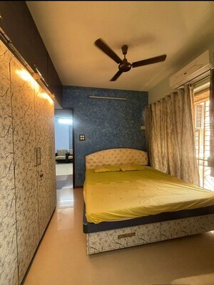 Bedroom in 1 BHK Apartment at Sonata Apartments, Malad West – for Rent