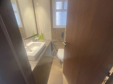 Bathroom in 3 BHK Apartment at L&T Raintree Boulevard, Hebbal – for Rent