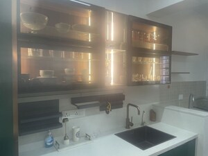 Living Room in 3 BHK Apartment at L&T Raintree Boulevard, Hebbal – for Rent