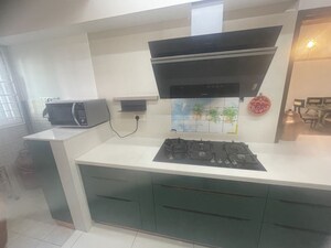 Kitchen in 3 BHK Apartment at L&T Raintree Boulevard, Hebbal – for Rent