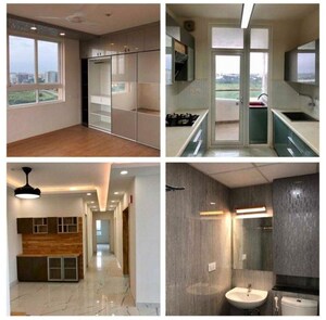 Kitchen in 3.5 BHK Apartment at Bhartiya Nikoo Homes, Thanisandra Main Road – for Rent