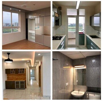 Kitchen in 3.5 BHK Apartment at Bhartiya Nikoo Homes, Thanisandra Main Road – for Rent