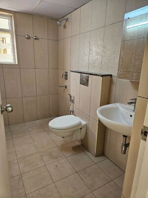 Bathroom in 3 BHK Apartment at Mahaveer Celesse, Hunasamaranahalli – for Rent