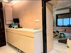 Kitchen in 3 BHK Apartment at Guru Krupa CHS Mulund West, Mulund West – for Rent