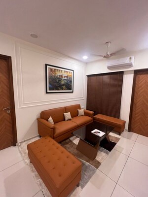 Living Room in 2 BHK Apartment at Chandak 34 Park Estate, Goregaon West – for Rent