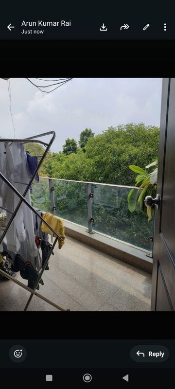 Balcony in 4 BHK Builder Floor at Saket – for Rent