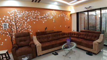 Living Room in 2 BHK Apartment at Shree Krishna Paradise, Kharghar – for Rent