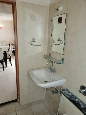 Bathroom in 2 BHK Apartment at Raheja Vistas Phase 3, Mohammadwadi – for Rent