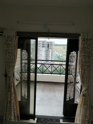 Balcony in 2 BHK Apartment at Raheja Vistas Phase 3, Mohammadwadi – for Rent