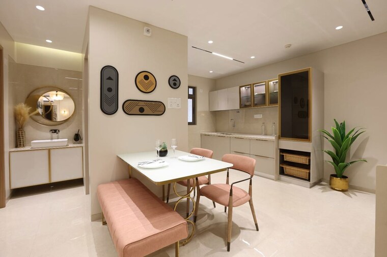 Dining area, vishal-eastern-front 3 Bedroom 1096 Sq.Ft. Apartment In Mundhwa Pune 10057790