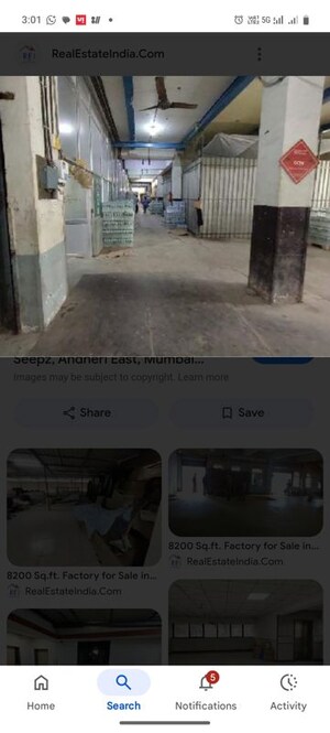  Warehouse – Exterior View View at SDF 7 Seepz, Andheri East - for Sale