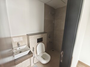 Bathroom in 1 BHK Apartment at Rustomjee Bella Phase 1, Bhandup West – for Rent
