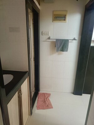 Bathroom in 2 BHK Apartment at Giriraj Apartment, Kandivali West – for Rent