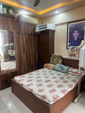 Bedroom in 2 BHK Apartment at Ashar Sapphire, Kapur Bawdi – for Sale