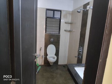 Attached Bathroom in 3 BHK Apartment at Mokate Tower, Bhusari Colony – for Rent