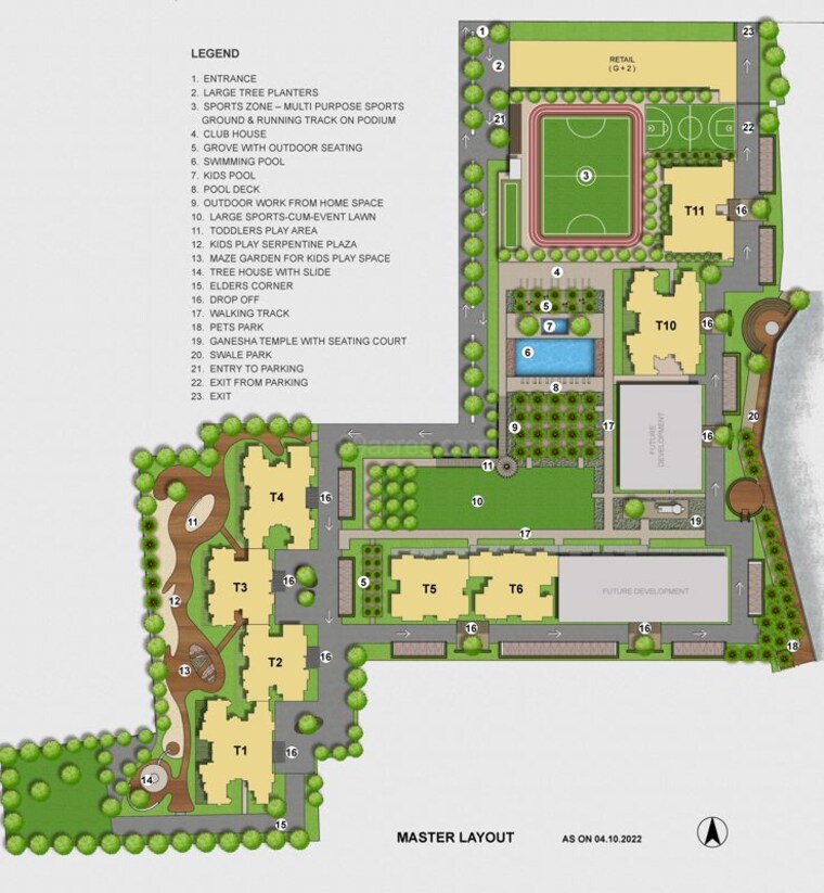 Master Plan, lodha-bella-vita 3 Bedroom 1050 Sq.Ft. Apartment In Nibm Road Pune 10058257