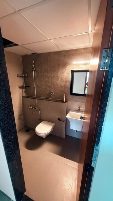 Bathroom in 3 BHK Apartment at Arvind Bel Air, Yelahanka – for Rent