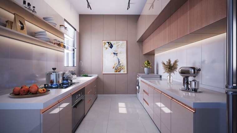 Kitchen, kumar-primeview 2 Bedroom 695 Sq.Ft. Apartment In Hadapsar Pune 10059016