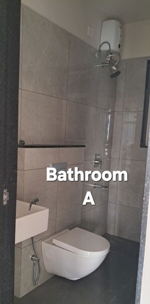 Bathroom in 2 BHK Apartment at Shreepati Heights, Tardeo – for Rent