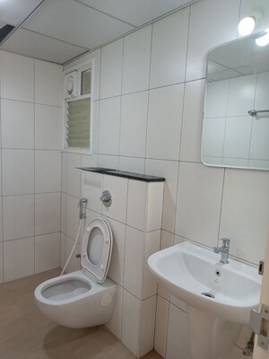 Bathroom in 3 BHK Apartment at Godrej Aqua, International Airport Road – for Rent
