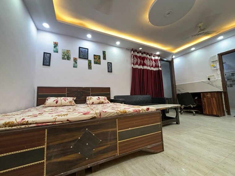 Bedroom, saket 1 RK 350 Sq.Ft. Builder Floor In Saket Delhi 10059140