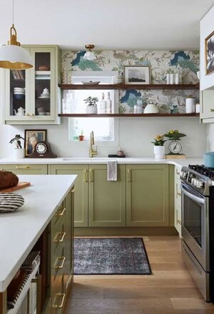 Kitchen in 3 BHK Apartment at Sai Enclave Noida, Sector 53 – for Rent