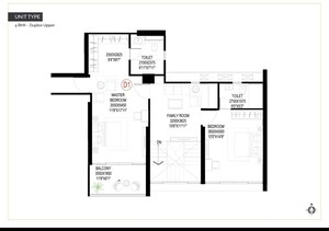 Floor Plan in 3 BHK Apartment at Goel Ganga Imperia, Nibm Annexe – for Sale