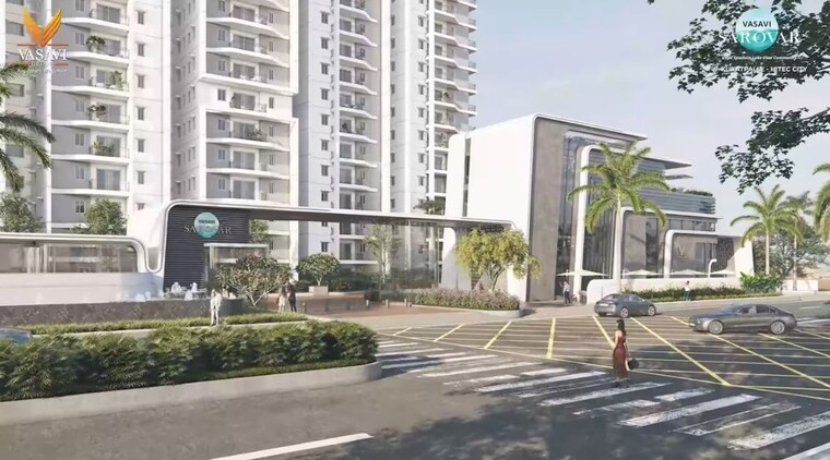 Exterior View, vasavi-sarovar 3 Bedroom 1660 Sq.Ft. Apartment In Kukatpally Hyderabad 10055849