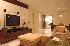 Living Room in 3 BHK Apartment at Aasma Necklace View, Bhuleshwar – for Sale