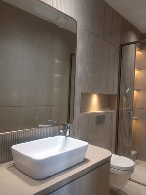 Bathroom in 3 BHK Builder Floor at Anand Niketan – for Rent