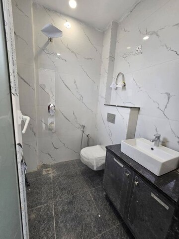 Bathroom in 3 BHK Builder Floor at Saket – for Rent