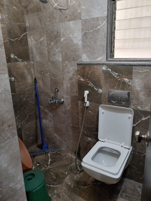 Bathroom in 3 BHK Apartment at Welwoath Tinseltown, Bavdhan – for Rent
