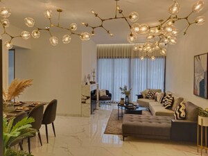 Living Room in 4 BHK Penthouse at Goel Ganga Imperia, Nibm Annexe – for Sale