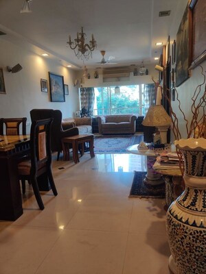 Living Room in 3 BHK Apartment at Shanaz Apartment, Malabar Hill – for Sale