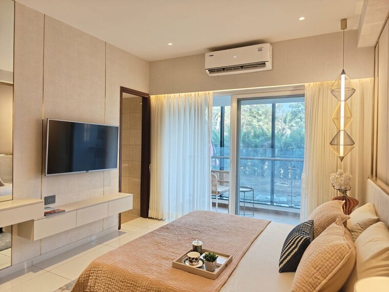 Living Room, godrej-elaris 2 Bedroom 915 Sq.Ft. Apartment In Magarpatta City Pune 10059798