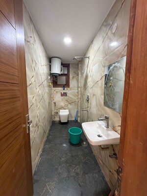 Bathroom in 1 BHK Builder Floor at Saket – for Rent
