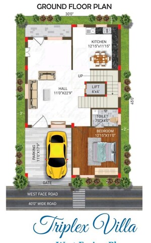 5 BHK Villa – Exterior View View at Rameshwar Banda - for Sale