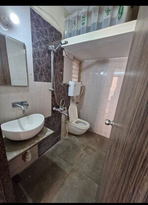 Bathroom in 1 BHK Apartment at Bachraj Landmark, Virar West – for Rent